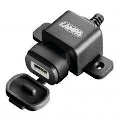 LAMPA Cigarette lighter charger fixing with screw for motorcycle USB 12/24V 2400MA LAM38833