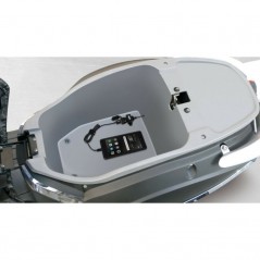 LAMPA Cargador de mechero fijación con tornillo y conectores para moto USB 12/24V LAM38878