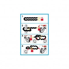 LAMPA Cadena antirrobo acero MODELO C-LOCK 150 CM LAM90632