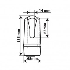 LAMPA Anti-theft motorcycle brake disc lock LAM90634