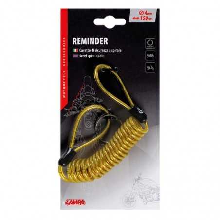 LAMPA Coiled security cable for bikers LAM90675VAR