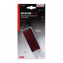 LAMPA Reflector catadióptrico trasero con tornillos para moto 90X35 MM LAM90530