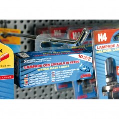 LAMPA Kit 100 perchas adhesivas plástico para expositor LAM99096