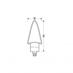 LAMPA Juego intermitentes homologados de moto LED SPIKE 12V E LAM90086VAR