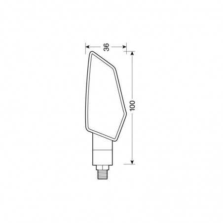 LAMPA Motorcycle turn signal set LED TYPHOON LAM90088