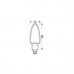 LAMPA Juego intermitentes homologados de moto ARROW 12V 21W E LAM90092