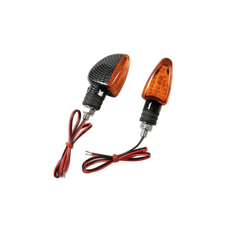 LAMPA Approved flashing set for motorcycle orange light LED ARROW 12V E LAM90124