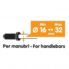 LAMPA Mobile phone support fixing for handlebars OPTI-LINE 16-32 MM LAM90452