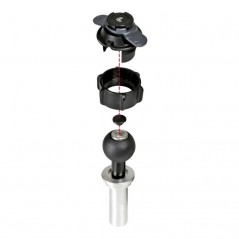 LAMPA Fijacion soporte teléfono movil para tubo de direccion moto OPTI-LINE 15-17 2 MM LAM90457
