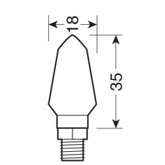LAMPA Juego intermitentes de moto LED 12V LAM90475