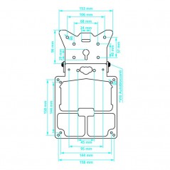 LAMPA Portamatrículas para moto XTREME LAM90142