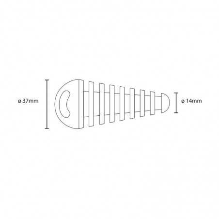 LAMPA Tapón de escape para motos 14-37 MM LAM90156