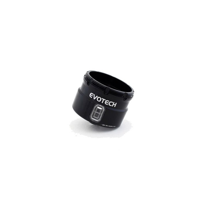 EVOTECH Depósito delantero líquido de frenos con salida inferior en plata RT-04-C