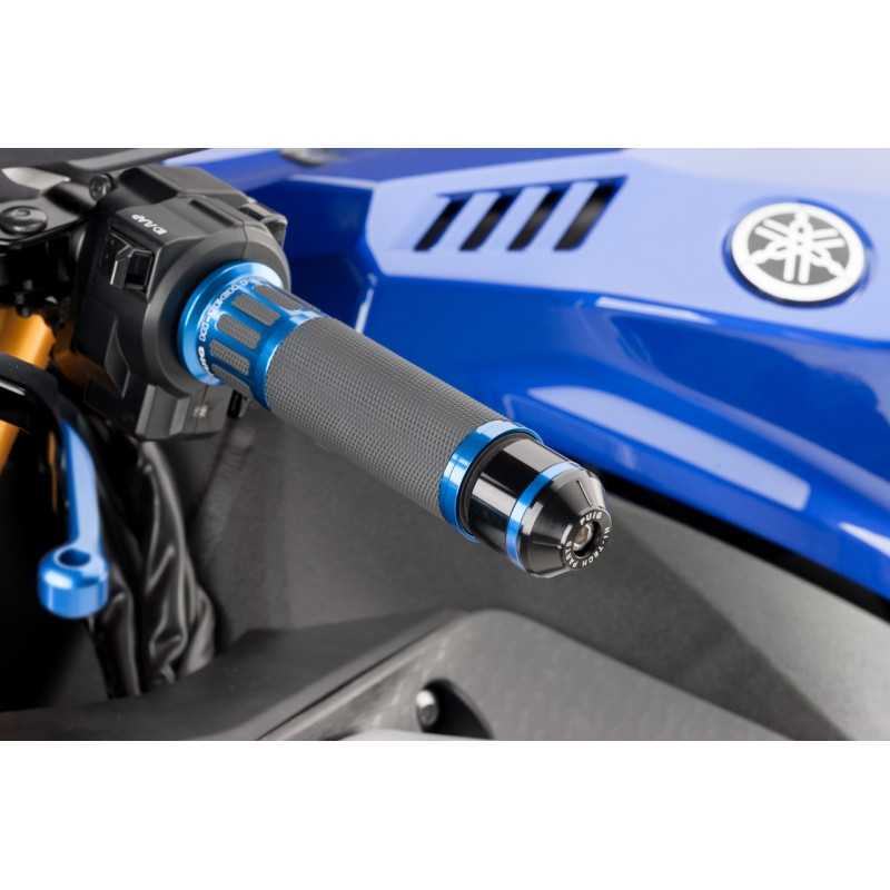 PUIG ALUMINUM HANDLEBAR TERMINAL COUNTERWEIGHTS WITH COLOR RIMS 8189