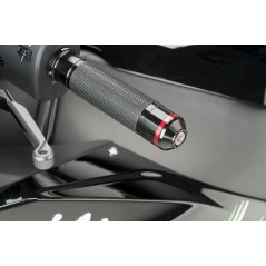 PUIG HANDLEBAR COUNTERWEIGHTS ALUMINUM TERMINALS WITH RING 8842