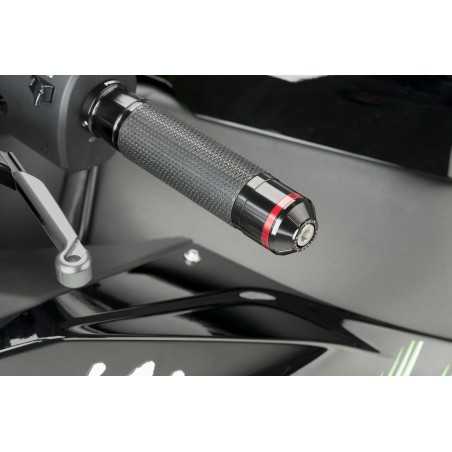 PUIG HANDLEBAR COUNTERWEIGHTS ALUMINUM TERMINALS WITH RING 8842