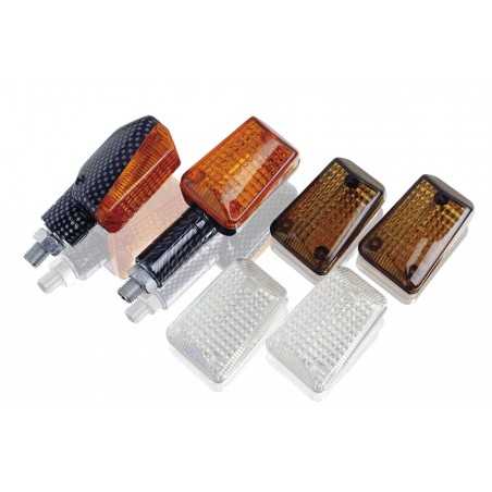 PUIG APPROVED UNIVERSAL SHORT MINI BLINKERS FOR MOTORCYCLES WITH 3 DIFFERENT TULIPS 4042