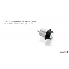 PUIG Foco o faro con optica y lámpara homologada h3 55w-12v larga. 5562