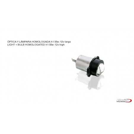 PUIG LIGHT BULB OR HEADLAMP WITH OPTICS AND APPROVED LAMP H3 55W-12V LONG. 5562