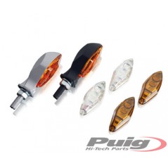 PUIG Intermitentes universales moto MASA negros 4871