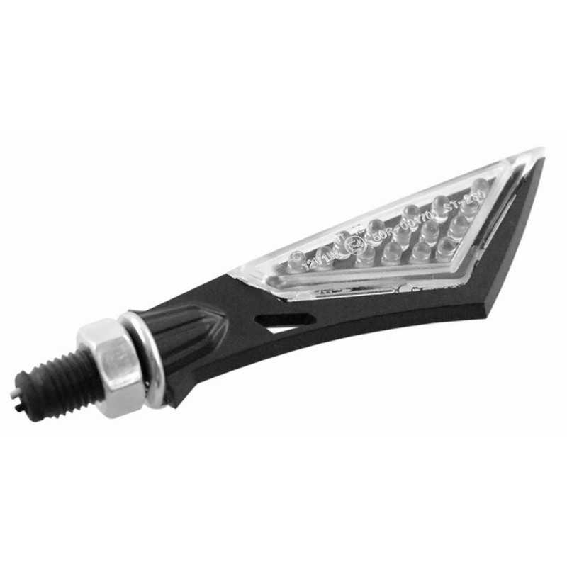 V PARTS SET, TURN SIGNALS LED FIBER BLACK 13719