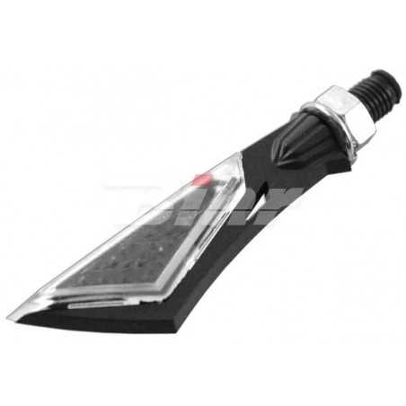 V PARTS SET, TURN SIGNALS LED FIBER BLACK 13719