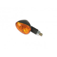 V PARTS Pareja juego intermitentes UNIVERSALES moto P F H brazo corto Negro Ambar 4590