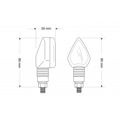 PUIG Intermitentes universales led flecha brazo corto homologado 4173