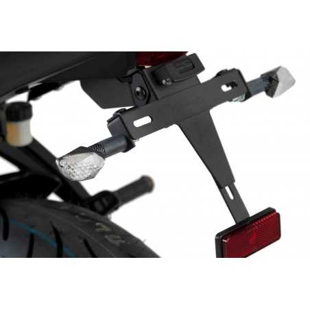 PUIG UNIVERSAL BLINKERS FOR MOTORCYCLES RUBI, LONG ARM CARBON LOOK 4919