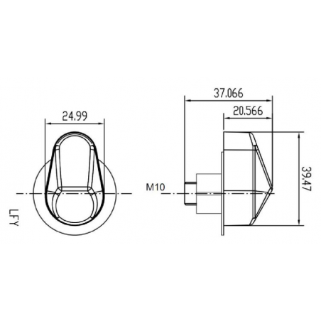 PUIG INTEGRATED FAIRING FRONT TURN SIGNALS FOR YAMAHA 4489