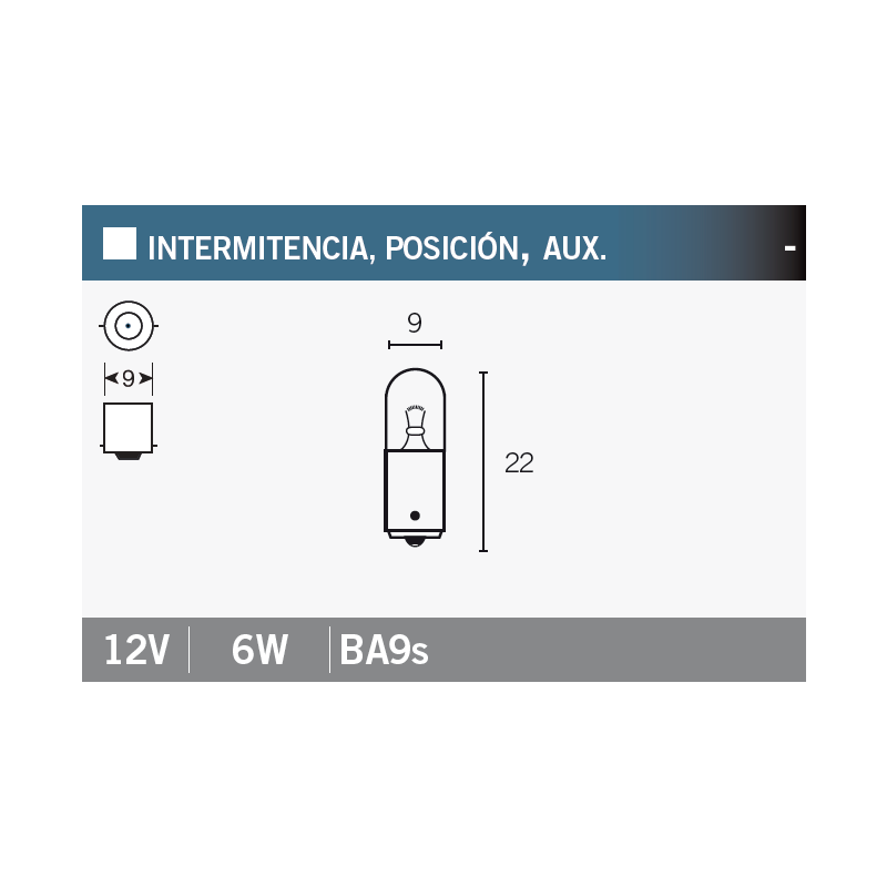 OSRAM Lámpara bombilla 3886X 12V6W - Iluminación potente y eficiente 15003