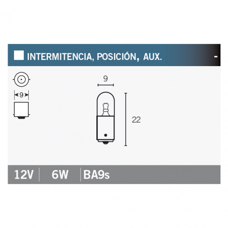 OSRAM Lámpara bombilla 3886X 12V6W - Iluminación potente y eficiente 15003
