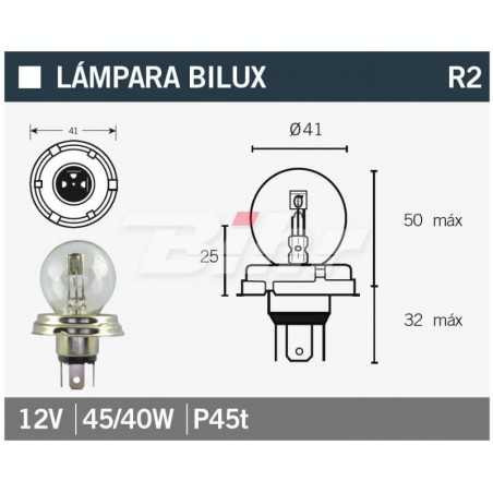 V PARTS LAMP, LIGHT BULB 12V45/40W 14665