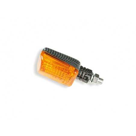 V PARTS Pareja juego intermitentes UNIVERSALES moto P I R exposicion Carbono Corto Amb 4383