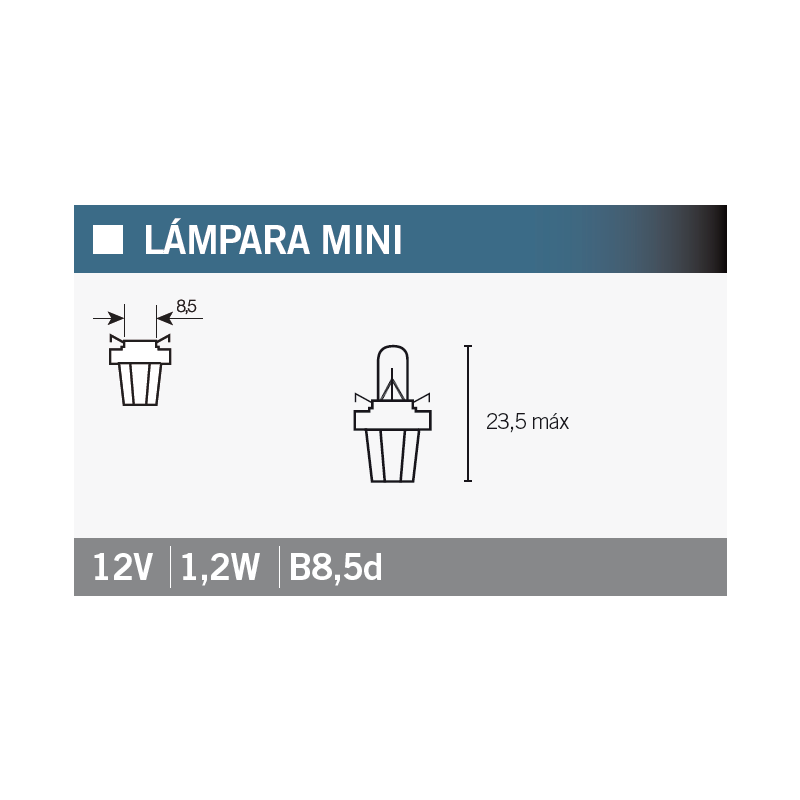 OSRAM Caja de 10 lámparas 2721MF 12V1,2W - Alta calidad y eficiencia energética 14997