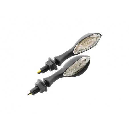 V PARTS Juego intermitentes UNIVERSALES 16 LEDS Forma con Visera tipo Pera 11449