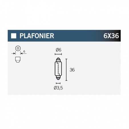 V PARTS Lámpara Bombilla SV6 de - No homologada para carretera 14632