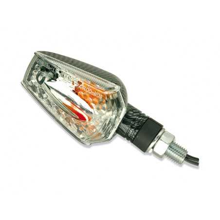 V PARTS SET, PAIR, TURN SIGNAL, CARBON LOOK, SHORT ARM, UNIVERSAL 9396