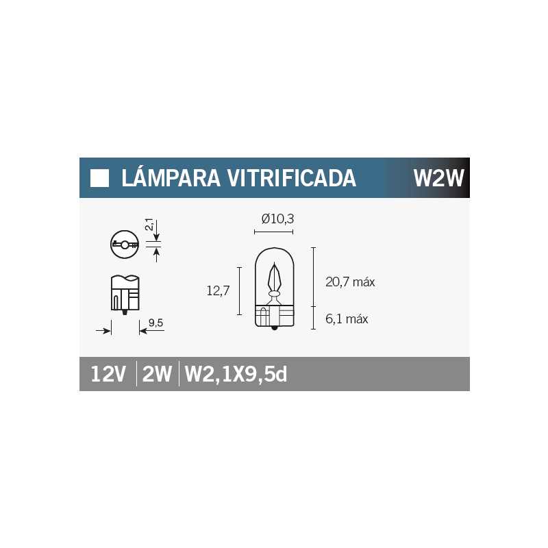 OSRAM Lámpara bombilla 2820 12V2W para motocicletas - Repuestos originales rentables 15017