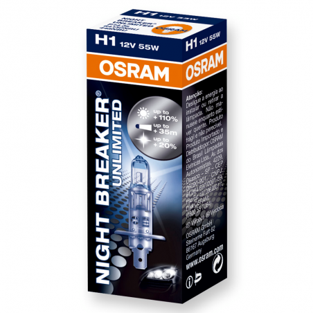 OSRAM LAMP, LIGHT BULB OSRAM H1 Night Breaker Unlimited 32653