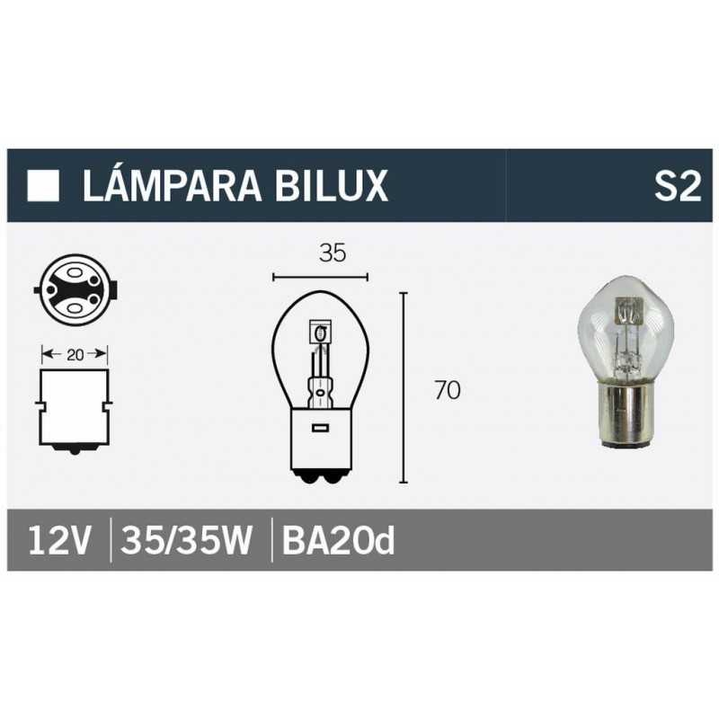 V PARTS Bombilla 12V35/35W para moto, quad o scooter - Marca 14671