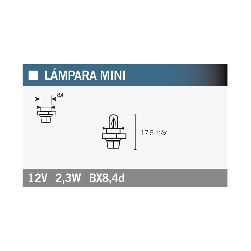 OSRAM Lámpara bombilla 2723MFX6 BX8,4d - Iluminación potente y duradera para tu vehículo 15071