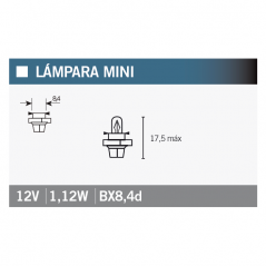 OSRAM Lámpara bombilla 2473MFX6 12V1.1W - Ilumina tus espacios con la mejor calidad 15005