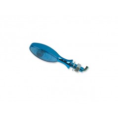 V PARTS Pareja juego intermitentes UNIVERSALES moto P I mini ovoide Azul Ahumado 21W 4599
