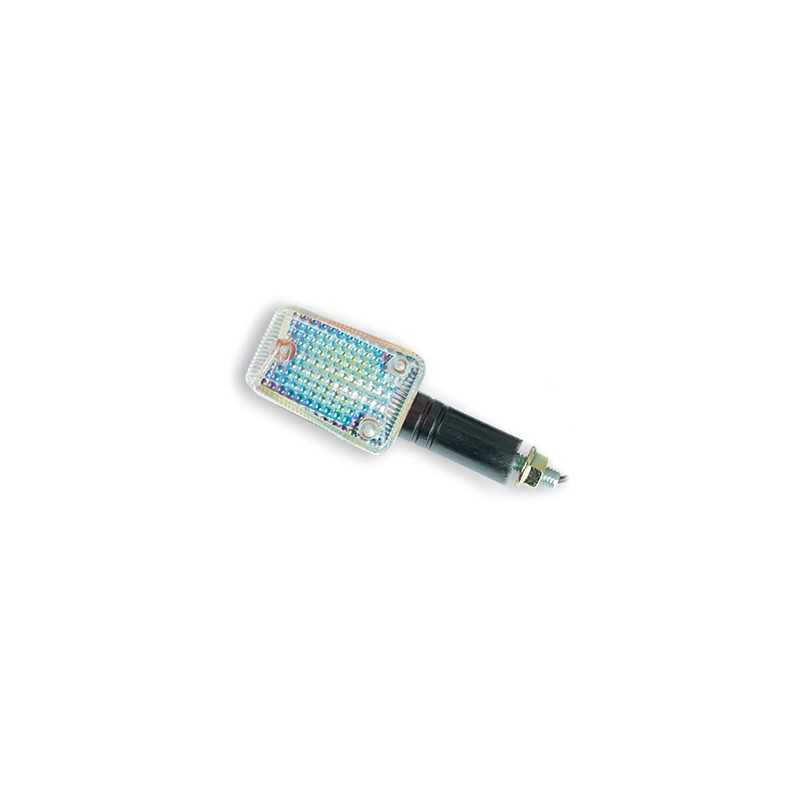 V PARTS Pareja juego intermitentes UNIVERSALES moto P I R Negro Corto Ambar 6628