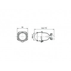 V PARTS Faro luz delantero universal 7280