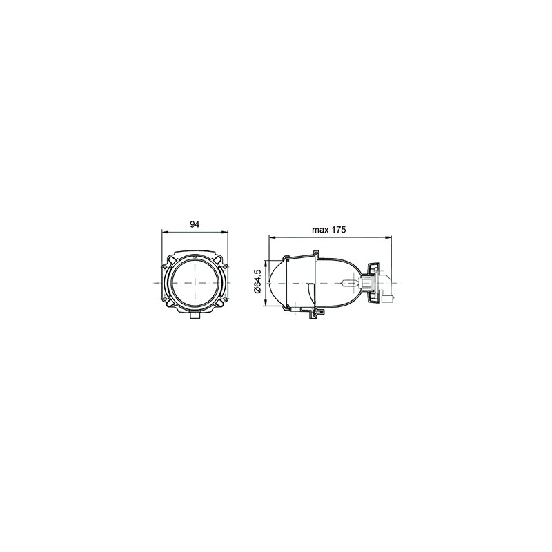 V PARTS Faro luz delantero universal 7280