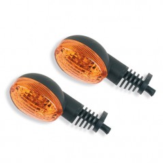 V PARTS Pareja de intermitentes - Luz LED naranja intermitente para moto 7284