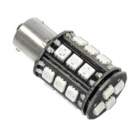 V PARTS lampara bombilla ambar LED BAU15s 22 leds 12V 36643