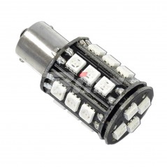 V PARTS lampara bombilla ambar LED BAU15s 22 leds 12V 36643